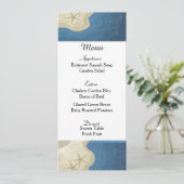Kaart van het Startvis- en Ocean Wedding Menu (Staand voorkant)