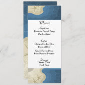 Kaart van het Startvis- en Ocean Wedding Menu (Voorkant / Achterkant)