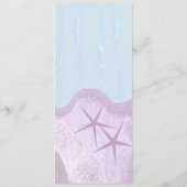 Kaart van het Startvis- en Ocean Wedding Menu (Achterkant)