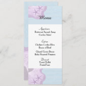 Kaart van het Startvis- en Ocean Wedding Menu (Voorkant / Achterkant)