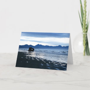 Kaart van het Strand van de schipbreuk de Blauwe