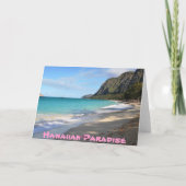 Kaart van het Strand van Hawaï de Schilderachtig (Achterkant)