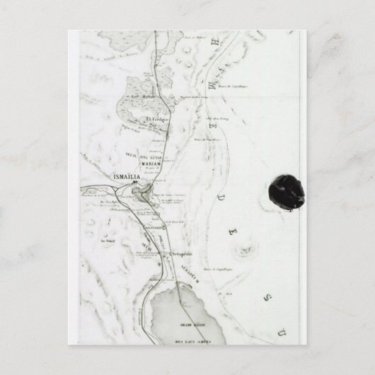 Kaart van het Suezkanaal, c.1869 (Voorkant)