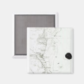 Kaart van het Suezkanaal, c.1869 Magneet (Voorkant / Achterkant)