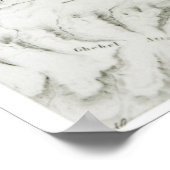 Kaart van het Suezkanaal, c.1869 Poster (Hoek)