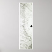 Kaart van het Suezkanaal, c.1869 Poster (Voorkant)