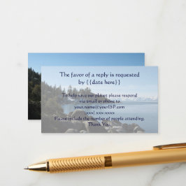 Kaart van het Tahoe Wedding Response Lake