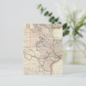 kaart van het Texas Railroad System (1885) (Staand voorkant)