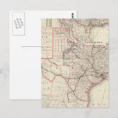 kaart van het Texas Railroad System (1885) (Voorkant / Achterkant)