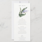 Kaart van het Tropisch Leafy Blue Floral Wedding M (Voorkant)