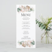 Kaart van het Tropisch Orchid en Monstera Wedding (Staand voorkant)