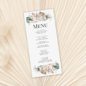 Kaart van het Tropisch Orchid en Monstera Wedding 