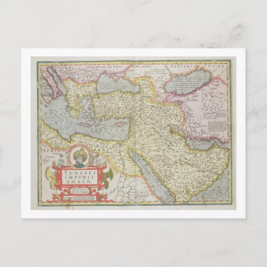Kaart van het Turkse Rijk, van de Mercator Atla (Voorkant)