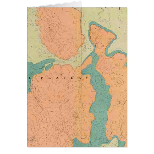 Kaart van het Uinkaret Plateau (Voorkant)