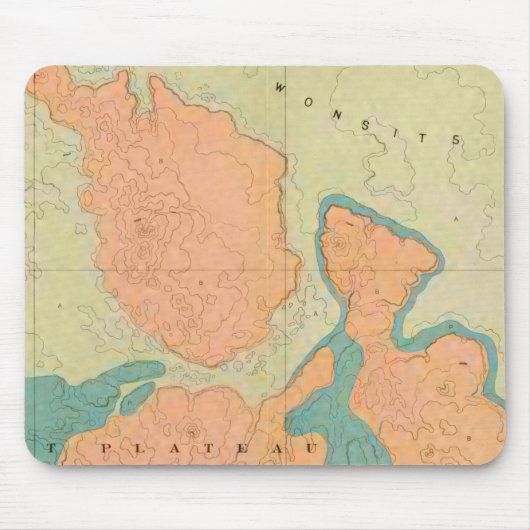 Kaart van het Uinkaret Plateau Muismat (Voorkant)