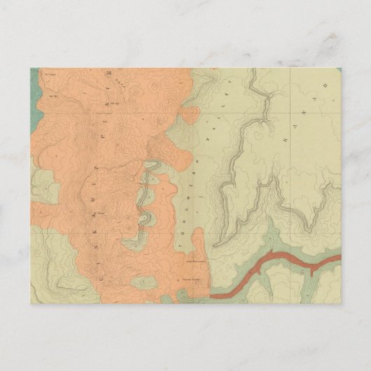 Kaart van het Uinkaret Plateau South Half (Voorkant)