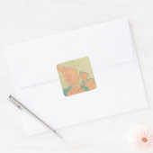Kaart van het Uinkaret Plateau Vierkante Sticker (Envelop)