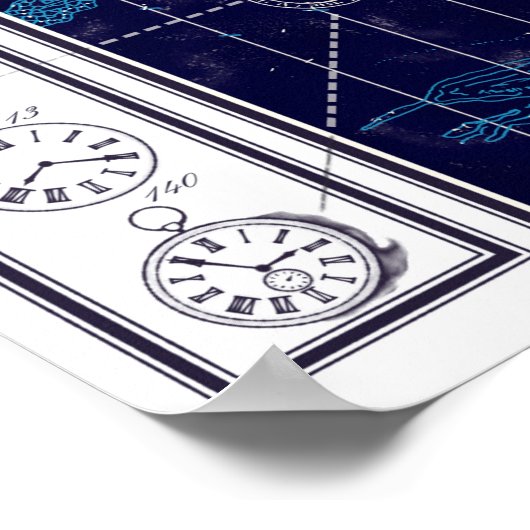 Kaart van het universum poster (Hoek)