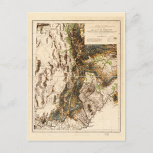 Kaart van het Utah-gebied (1878)