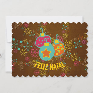 Kaart van het Vakantie van de Ornamenten van Feliz