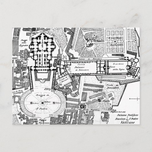kaart van het Vaticaan (1914) (Voorkant)