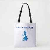 Kaart van het Verenigd Koninkrijk Tote Bag (Voorkant)