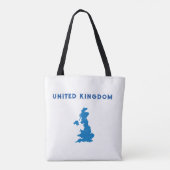 Kaart van het Verenigd Koninkrijk Tote Bag (Achterkant)