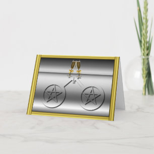 Kaart van het Verloving Wiccan van de Toost van