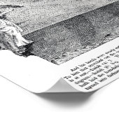 Kaart van het vierkant en de Briefpapier vlakte Poster (Hoek)