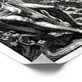 Kaart van het vierkant en het Briefpapier platte g Poster (Hoek)