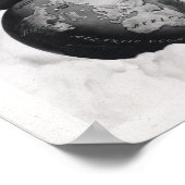 Kaart van het vierkant en het Briefpapier platte g Poster (Hoek)