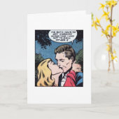 Kaart van het vintage jaren '50 de Romaanse (Gele Bloem)