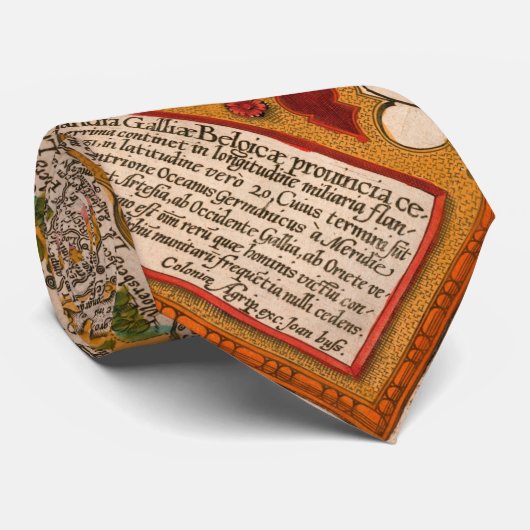 Kaart van het Vlaamse gewest (1609) Stropdas (Opgerold)