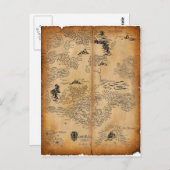 Kaart van het voorgeslacht continent (Voorkant / Achterkant)