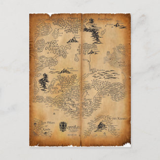 Kaart van het voorgeslacht continent