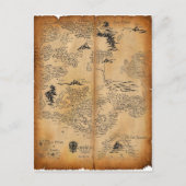 Kaart van het voorgeslacht continent (Voorkant)