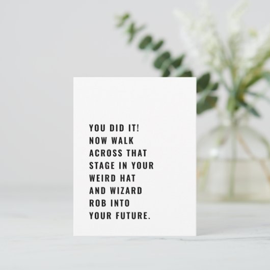 Kaart van het vreemde Pet en de Robe Afstuderen Fu (Staand voorkant)