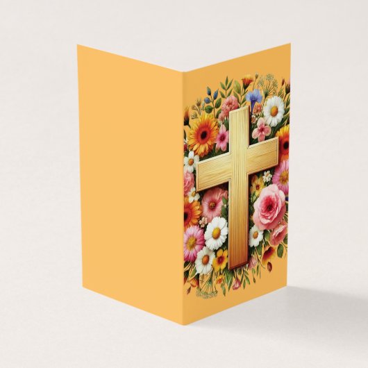 Kaart van het vrolijke katholieke begrafenisgebed (Buitenkant)