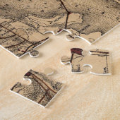  kaart van het Washington DC-gebied (1865) Legpuzzel (Zijkant)