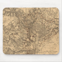  kaart van het Washington DC-gebied (1865)