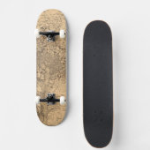 kaart van het Washington DC-gebied (1865) Skateboard (Voorkant)