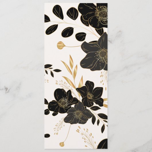 Kaart van het Wedding Menu (Achterkant)