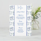 Kaart van het Wedding Menu (Staand voorkant)