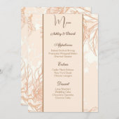 Kaart van het Wedding Menu (Voorkant / Achterkant)