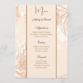 Kaart van het Wedding Menu (Voorkant)