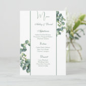Kaart van het Wedding Menu (Staand voorkant)