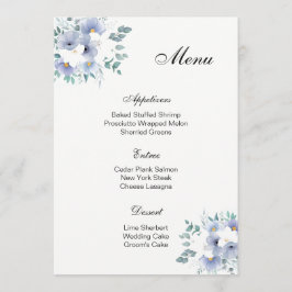 Kaart van het Wedding Menu