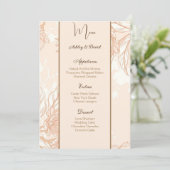 Kaart van het Wedding Menu (Staand voorkant)