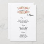 Kaart van het Wedding Menu (Voorkant / Achterkant)