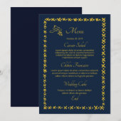 Kaart van het Wedding Menu (Voorkant / Achterkant)